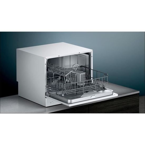 Siemens - lave-vaisselle compact 6 couverts pose-libre blanc - sk26e222eu -  Cdiscount Electroménager