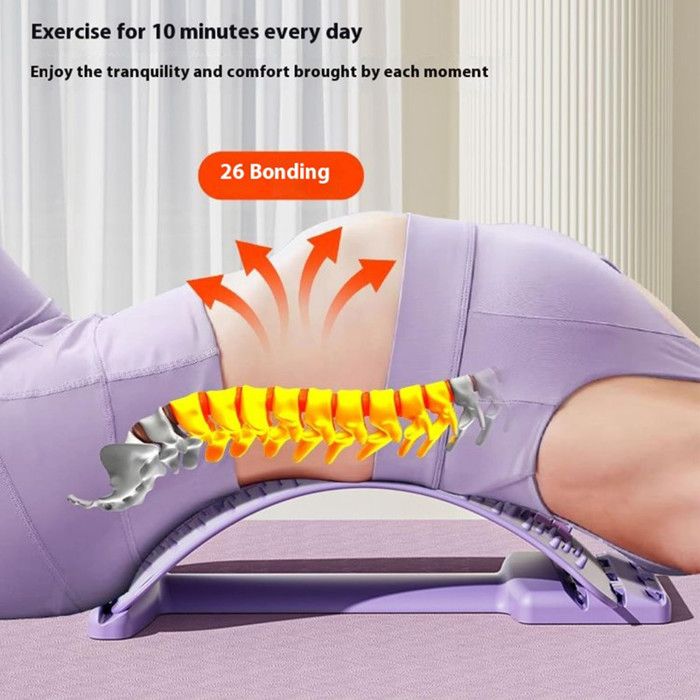 Lumbar Support Board 3 Levels Adjustment, Lumbar Stretching Device Back ...