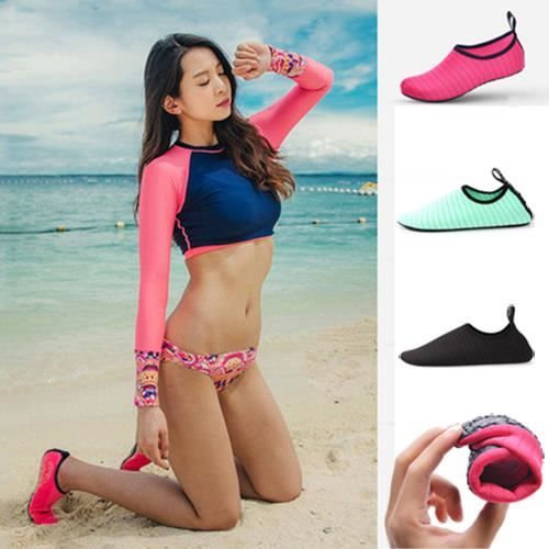 Chaussures aquatiques de plongée pour Femme et Homme Bleu