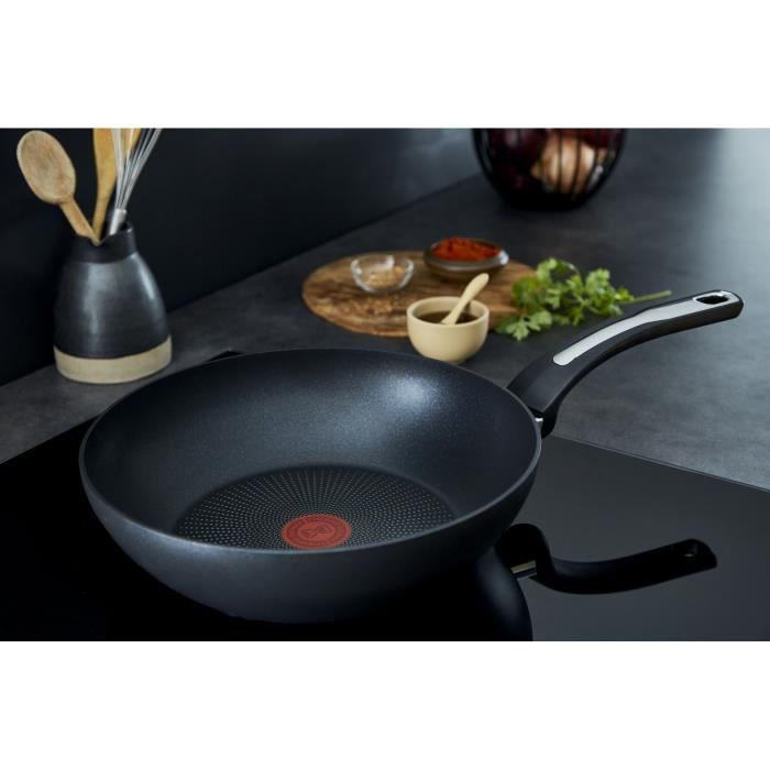 TEFAL E3091904 PRIMARY poele wok inox avec revetement anti-adhésif 28 cm  compatible induction - Wok - Achat & prix