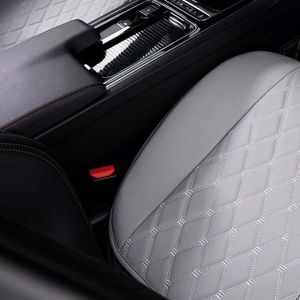 Housses Siège Avant Black Panther Cuir PU Luxe - Noir Matelassé - Compatible 95% Voitures (Airbags OK) - Protection & Style