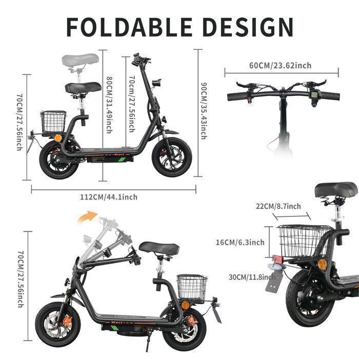 Trotinette Electrique Trottinette électrique Pliable HX X6 - Moteur