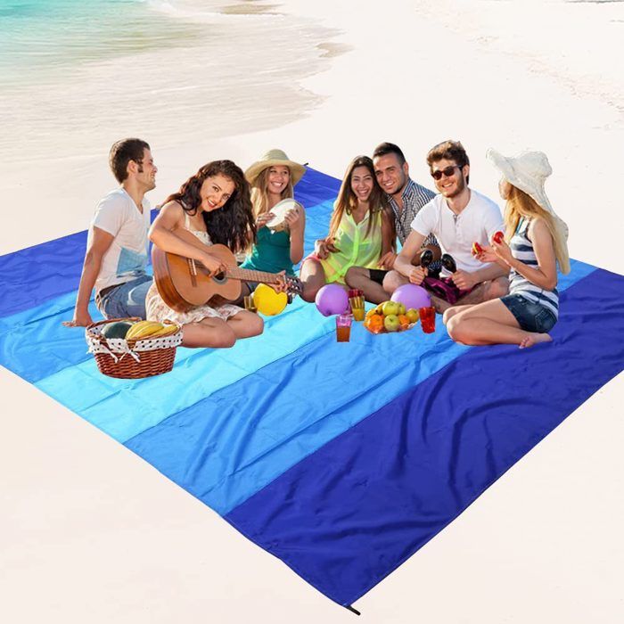 Couverture Pique Nique 200x200 CM, Nappe Pique Nique Impermeable Lavable Tapis Picnic Picnic Blanket Tapis De Plage Polyvalent 81081709