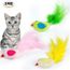 3 Pcs Chat Jouets Interactif Petit Oiseau Plume Cataire
