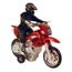 1 GRANDE MOTO DE COURSE 30 X 15 CM FRICTION JOUET NORME CE