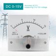 DC 0-15V DC analogique 85C1 voltmètre de courant tension 2.5 tension de précision panneau de voltmètre analogique -NIM-0