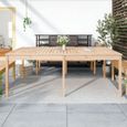 vidaXL Table de jardin 203,5x100x76 cm bois massif de pin 823983-0