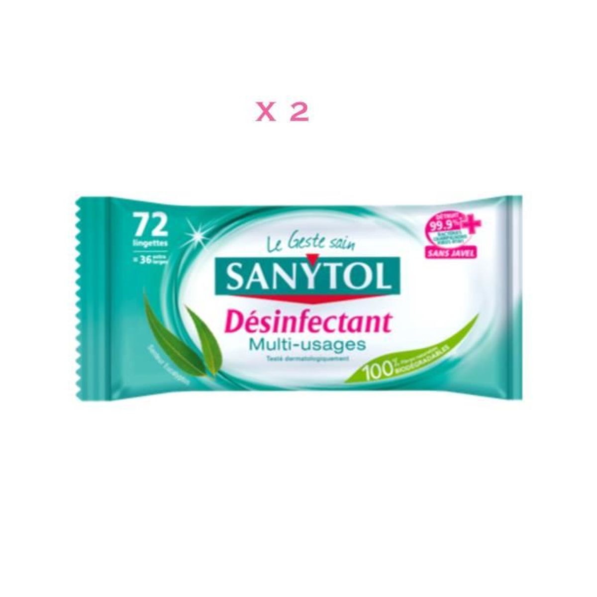 Lingettes Desinfectantes Multi Usages Sanytol Cdiscount