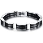 SKMEI Bijoux Nouveau Mode Hommes Bracelet Véritable Silicone Bangle Titane Acier Boyfriend cadeau