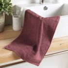 DOUCEUR D'INTERIEUR Serviette - CDaffaires - 30 x 50 cm - Éponge 500g - Couleur Violine - Style Essentiel