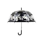 ESSCHERT DESIGN Parapluie transparent noir Forêt