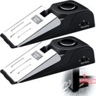 Alarme de porte - YSTP - Modèle sur pied - Sirène 120 dB - Cale de sécurité en caoutchouc - Lot de 2