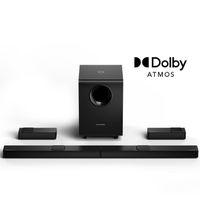 ULTIMEA Barre de son Dolby Atmos 7.1.4CH avec 8" caisson de basses + 4 haut-parleurs à réflexion acoustique, HDMI eARC, 740W