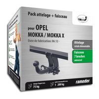 Attelage - Opel MOKKA / MOKKA X - 01/13-12/99 - rotule démontable - AUTO-HAK - Faisceau universel 7 broches