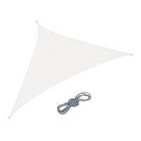 Voile d’ombrage triangulaire blanc crème - 10037840-1370