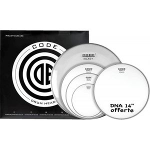PIED - STAND Code drumheads FPDNACTDF - Pack DNA Sablée Fusion 10