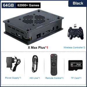 JEU CONSOLE RÉTRO 64 Go noir - Super Console X Max Plus Arcade Box, 