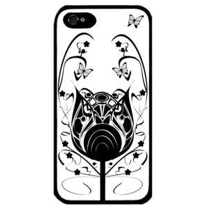 Le Dessin Et Papillons Vtg Art Deco Fleur Floral Coque Pour