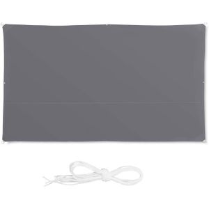 VOILE D'OMBRAGE Voile d'ombrage rectangle - Gris - 2 x 4 m - Prote