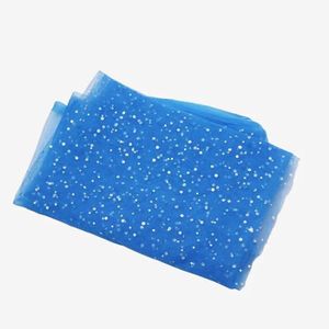 TISSU 150cm x 100cm - Lac bleu - Tissu de Tulle en maill