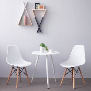 Lot 4 Chaises Dsw Blanches Cdiscount Maison