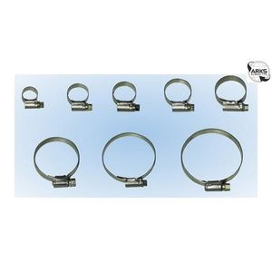 35 pièces colliers de serrage jubilé clip Set avec conducteur outil en acier inoxydable