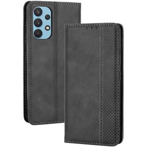 ALAMO Coque en Papillon pour Samsung Galaxy A32 Gris Prime PU Cuir Etui avec Fentes pour Cartes 4G // 5G
