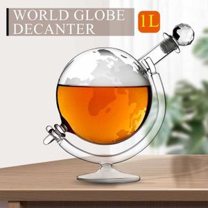 CARAFE A VIN Carafes vin,Monde Globe grand décanteur cristal ro