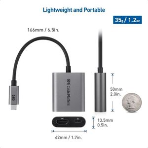 ADAPTATEUR AUDIO-VIDÉO  Adaptateur USB C HDMI 2.1 Cable Matters