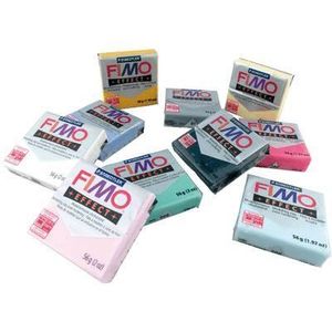 JEU DE PÂTE POLYMÈRE FIMO - pâte à modeler Fimo Soft (bloc de 56g) -...
