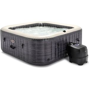 SPA COMPLET - KIT SPA Spa gonflable INTEX - Ardoise - 196 x 196 x 71 cm 