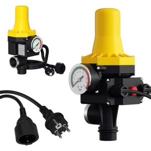POMPE ARROSAGE Izrielar Pressostat pompe commande de pompe interrupteur de pompe avec câble-jaune POMPE ARROSAGE