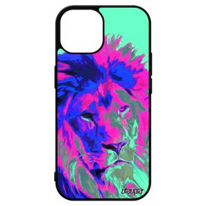 COQUE - BUMPER Coque iPhone 15 silicone lion animaux design lionn