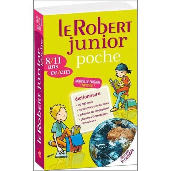 DICTIONNAIRE LE ROBERT JUNIOR  8/11 ANS  CE/CM  Cdiscount Librairie
