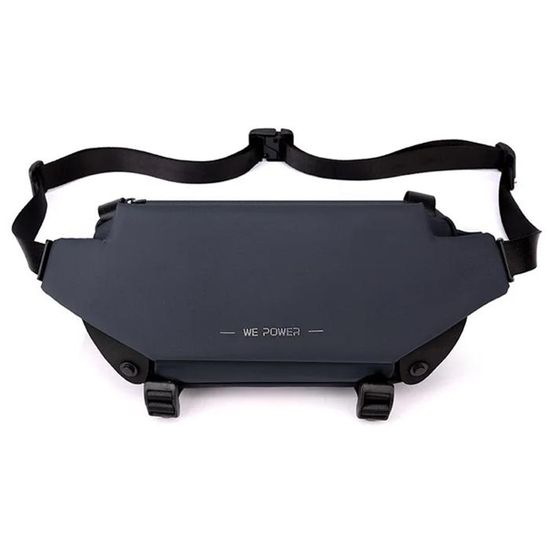 Sac Banane RFID Extra Plat 28cm | Protection Données, Voyage, Sport | Noir, Léger 97g - 8