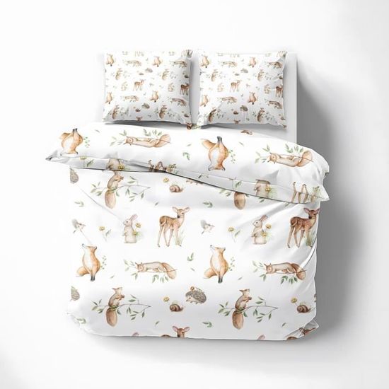 Housse De Couette 160x200 Oiseau D'or, Microfibre 3D Imprimée Oiseau D