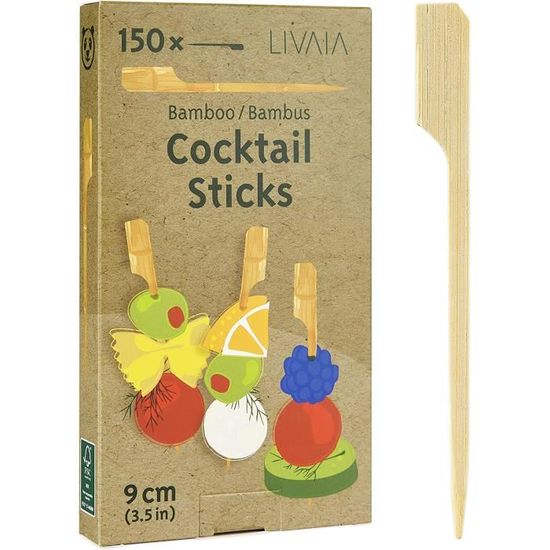 100 Brochettes En Bambou - 12 Cm, Parfaites Pour Apéros, Barbecues Et Cocktails - 14