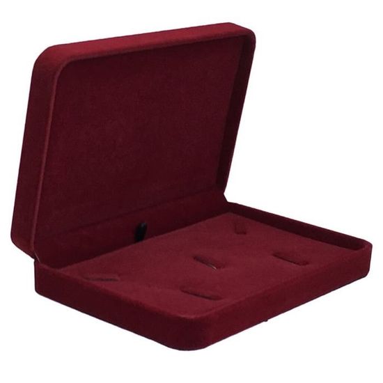 Écrin à Bague En Velours Noir - Boîte Cadeau Pour Fiançailles Ou Mariage - Avec Petit Sac En Flanelle De Protection - 7