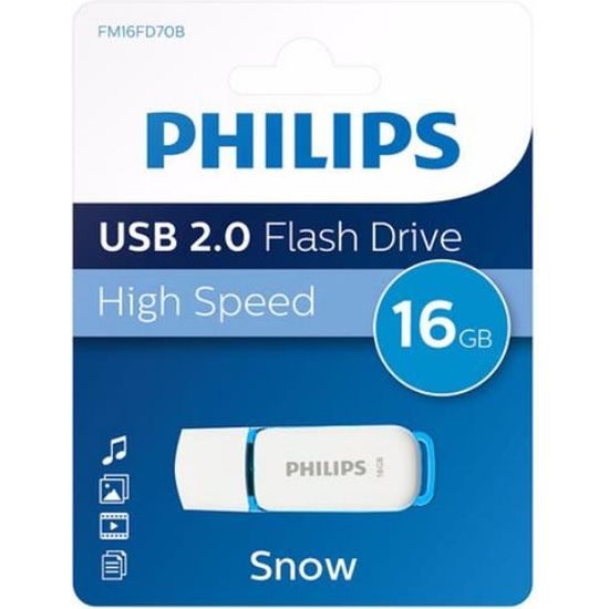 Clé USB - PHILIPS - Snow 16 Go - USB 2.0