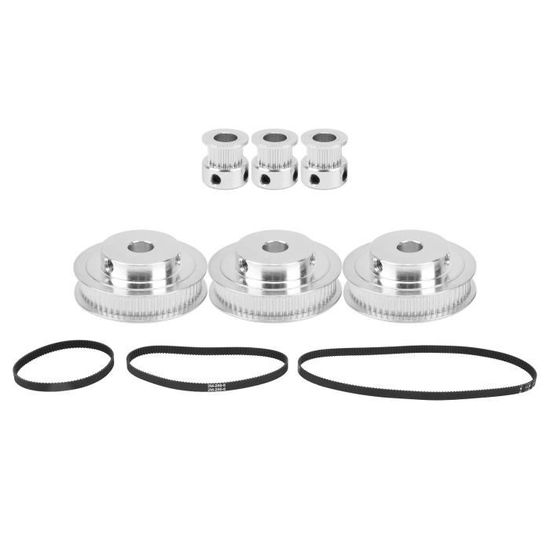 AléSage 8 Mm Roue Synchrone 20 Dents // 60 Dents Courroie de Distribution 2GT-200//280//400 // Mm Avec Installation et DéMontage Faciles Pour Fraiseuses Courroie de Distribution XL