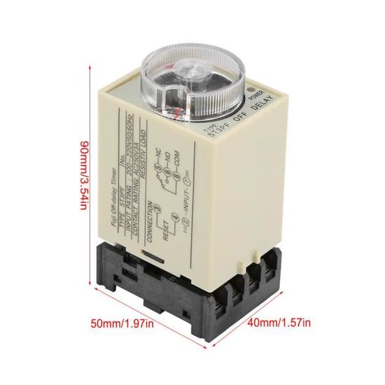 Relais Temporisé DOMOJT S1DX-A2C 3S-DC24V - Référence ADX11022 - Pour Automatisme Industriel Et Domestique