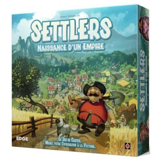 Settlers : Naissance d'un Empire - EDGE - Jeu de carte - 1 à 4 Joueurs - 10 ans et + - 45 à 90 min