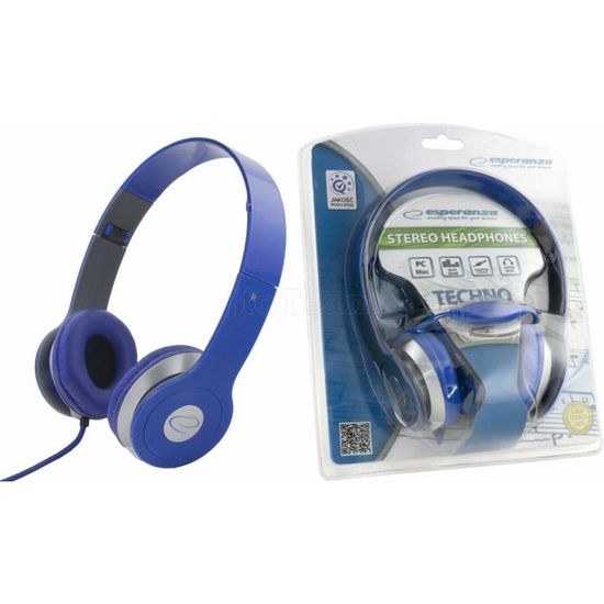 Casque Audio Stéréo Circum-auriculaire Noir Avec Contrôle De Volume - Neuf Jack 3,5mm