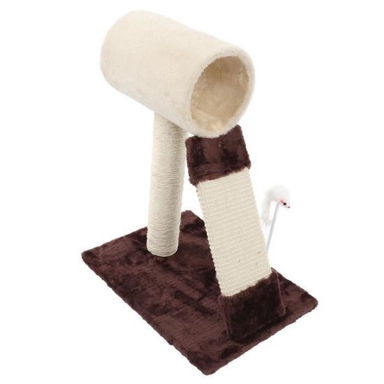 Griffoir Ovale Pour Chat En Sisal - Avec Base Antidérapante, 41x31x10 Cm, Multifonction (grattage Et Couchage)