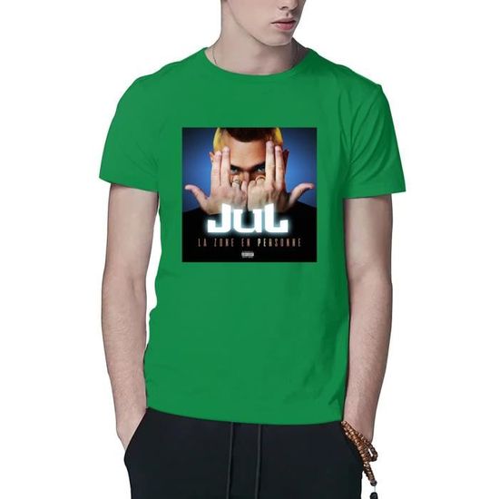 T-shirt Jul La Zone en Personne -7 imprimé à manches courtes avec