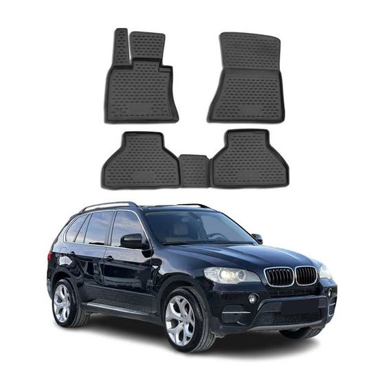 Tappetini Auto TPE OMAC Premium Per BMW X5 G05 (2018-2023) – 3D Nero, Gomma, Protezione Totale E Design Su Misura - 5
