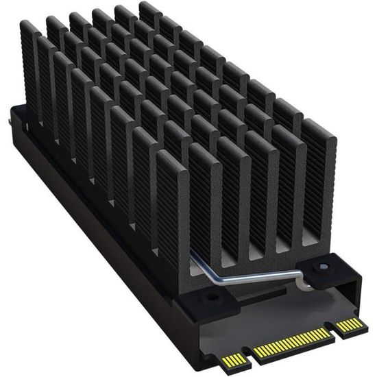 Radiateur SSD M.2 ELUTENG - Dissipateur Thermique NVMe NGFF - Pour PC Et PS5 - Noir