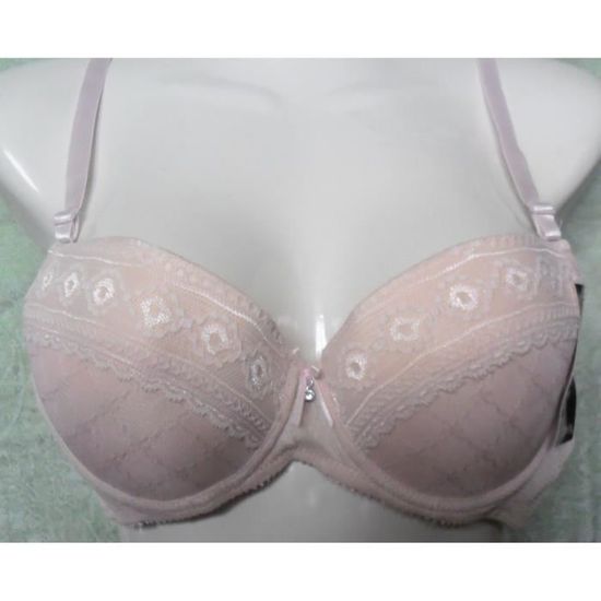 Soutien-gorge Balconnet 85B En Dentelle Rose - Avec Armatures, Non Rembourré, Neuf Avec étiquettes
