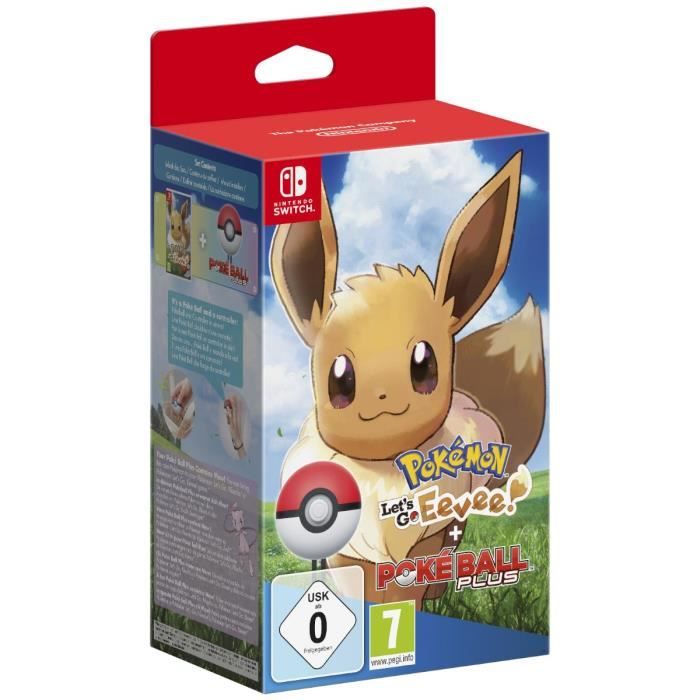 Pokémon: Let\'s Go, Évoli + Poké Ball Plus - Édition Bundle | Jeu Nintendo  Switch - Cdiscount Jeux vidéo