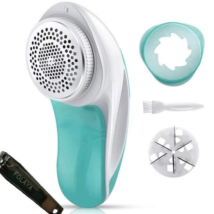 Mise à niveau Tissu Rasoir Pull Rasoir Lint Vêtements Fuzz Dissolvant Défuzzer Tondeuse (Green)